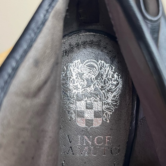 Vince Camuto Leather Peep-Toe Booties Size 5 1/2 - Picture 7 of 9